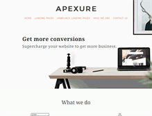 Tablet Screenshot of apexure.com